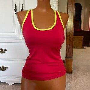Necessity Red-Yellow Trim Tank Top – Women’s Size Small